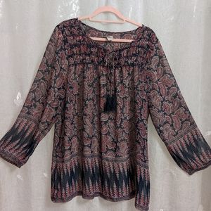 World Market Boho Blouse L/XL